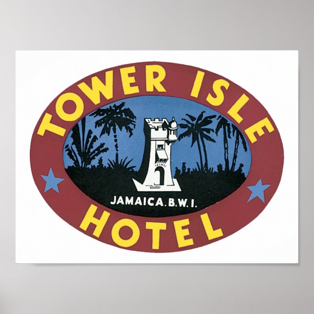 Póster Hotel Tower Isle, Jamaice BWI (Frente)