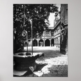 Póster Hotel visto do pátio, Paris de Cluny