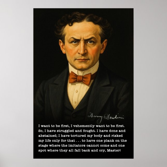 Poster Houdini: A obsessão por ser o primeiro (Frente)