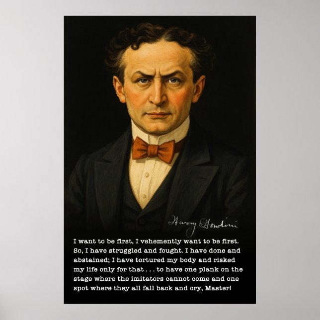 Poster Houdini: A obsessão por ser o primeiro (Frente)