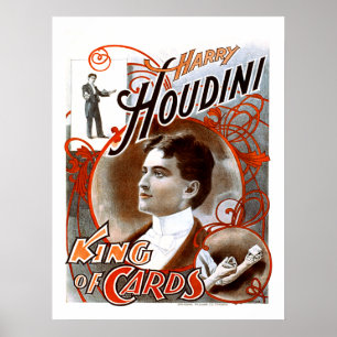Póster Houdini - rei dos cartões