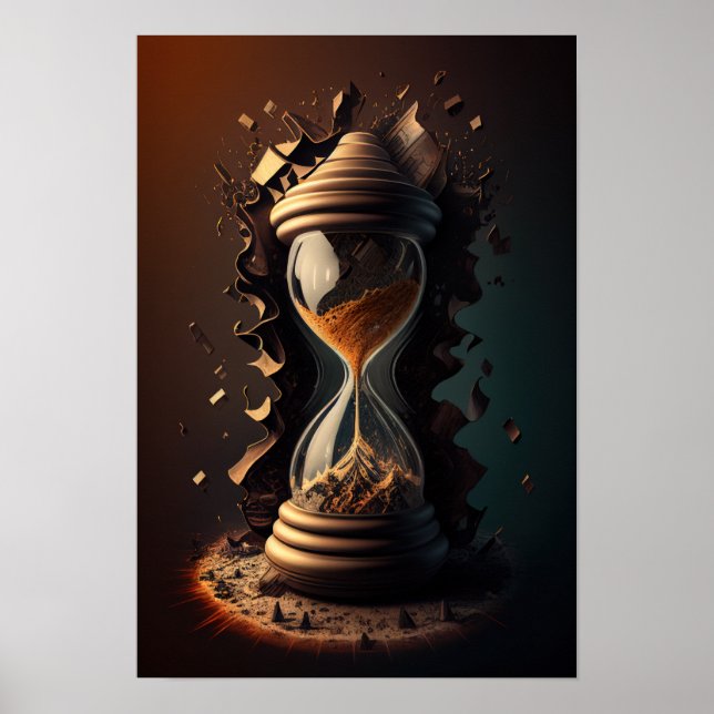 Poster Hourglass Surrealista #2 (Frente)