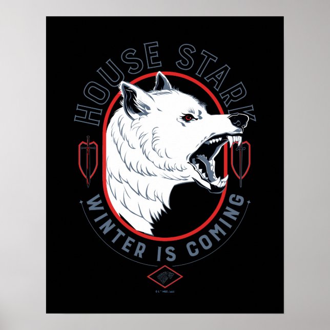 Poster House Stark - Winter Is Coming (Frente)