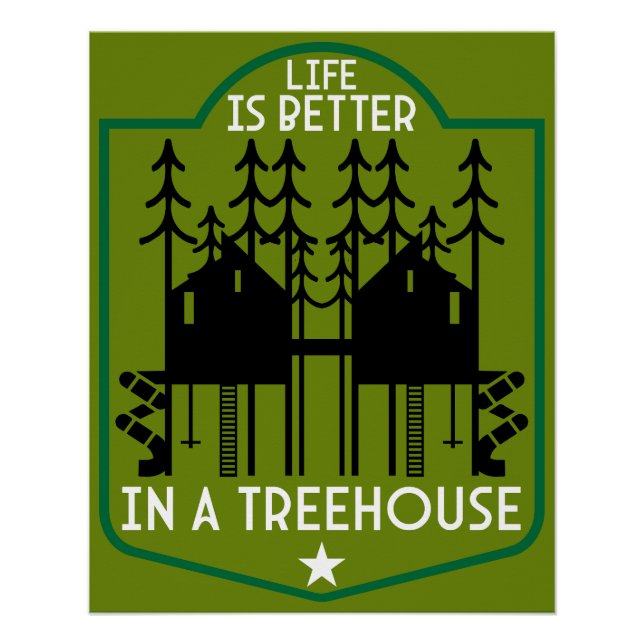 Póster House Treehouse (Frente)