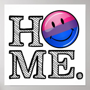 Póster Housewarming bissexual da bandeira