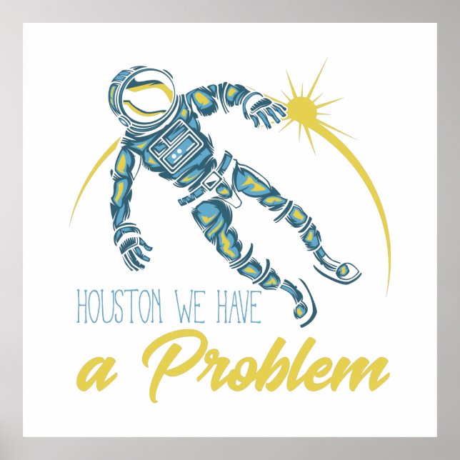 Poster Houston Temos Um Problema (Frente)