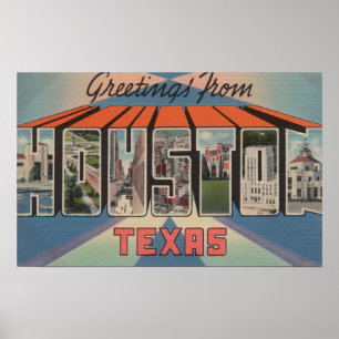 Póster Houston, Texas - grandes cenas 3 da letra