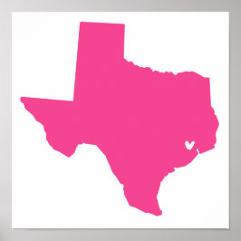 Poster Houston, Texas Love