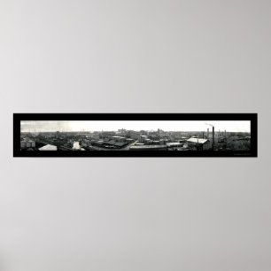 Poster Houston Texas Skyline Foto 1909