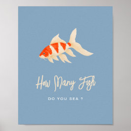 Poster How Many Fish Bachelorette Guessing Game