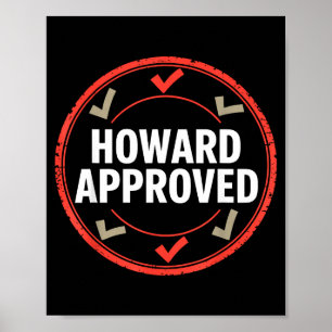 Poster Howard aprovou
