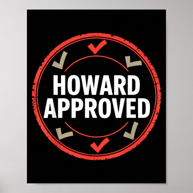 Poster Howard aprovou  (Frente)