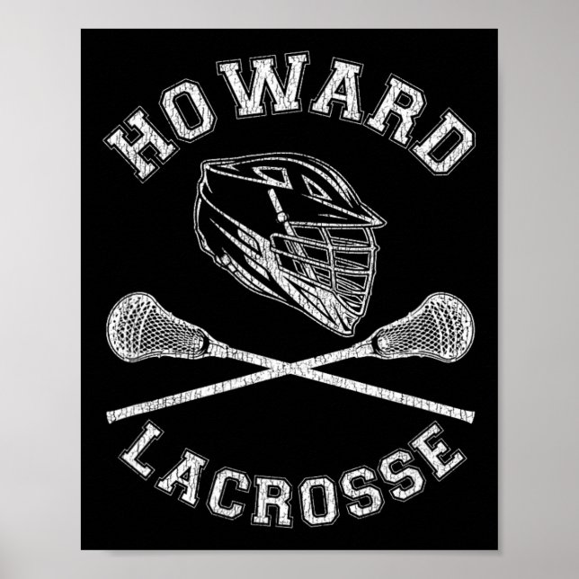 Poster Howard Lacrosse Vintage - Lâx. (Frente)