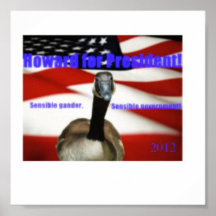 Póster Howard para o presidente 2012