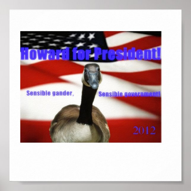 Póster Howard para o Presidente 2012 (Frente)