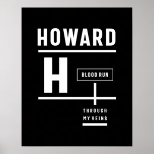 Poster Howard Personalizated Name Birthday Gift