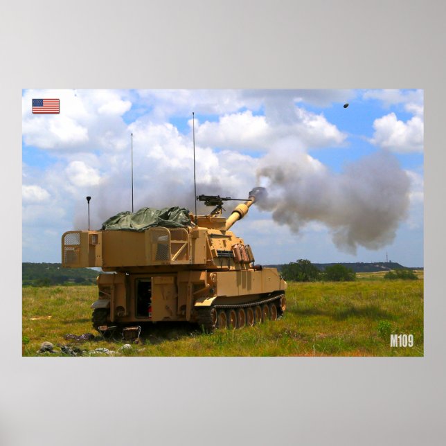 Poster HOWITZER AUTOPROPULSO - M109 Paladina (Frente)