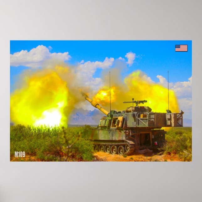 Poster HOWITZER AUTOPROPULSO - M109 Paladina (Frente)