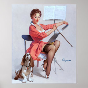 Poster Howler Pin Up