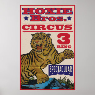 Póster Hoxie Bros. Circo