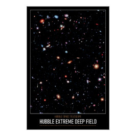 Póster Hubble Astronômico de Alta Res Extreme Campo Profu