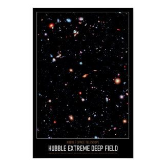 Póster Hubble Astronômico de Alta Res Extreme Campo Profu