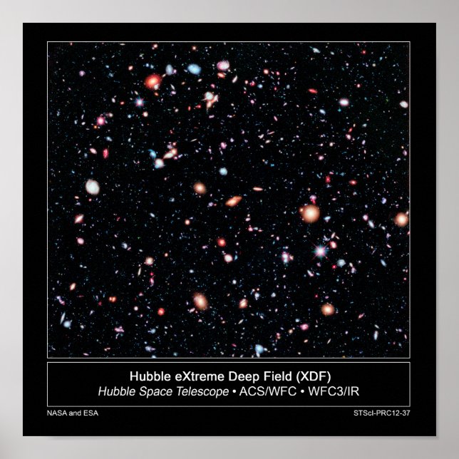 Poster Hubble Extreme Deep Field News Release (Frente)
