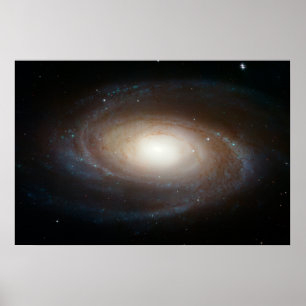 Poster Hubble fotografa a galáxia espiral M81 do design