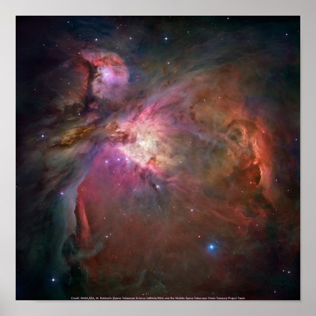 Poster Hubble / Nebula Orion (Frente)