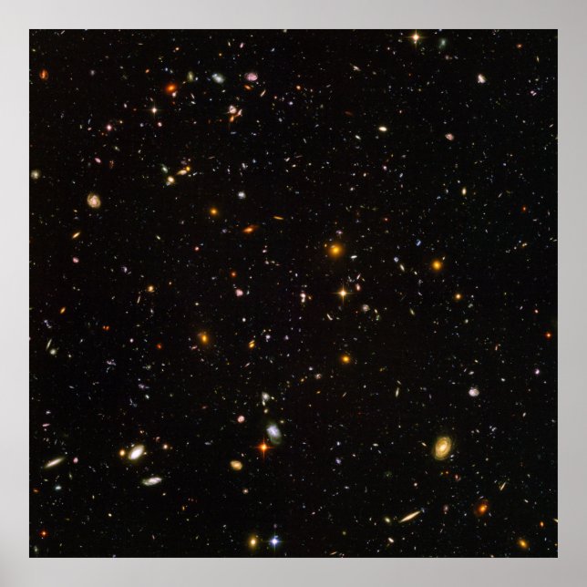 Póster Hubble Ultra Deep Field (HUDF) [Impressão] (Frente)