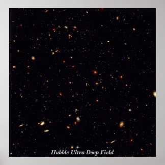 Póster HubbleUltraDeepField, Hubble Campo Ultra Profundo