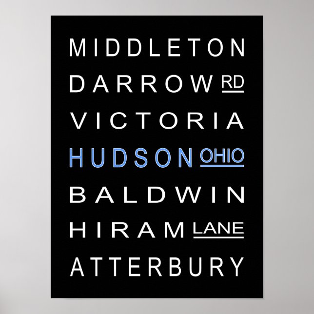 Poster Hudson e suas ruas (Frente)