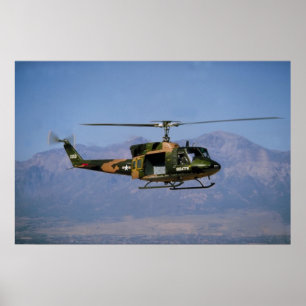 Póster Huey gêmeo UH-1N
