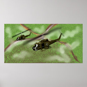 Poster Huey Gunships 1967