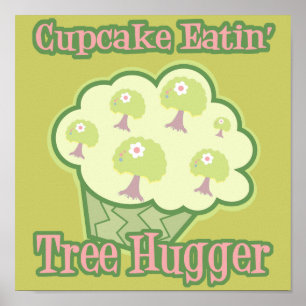 Poster Hugger da árvore de alimentação do cupcake