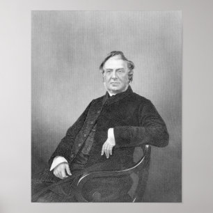 Póster Hugh reverendo Stowell, gravado por D.J. Libra