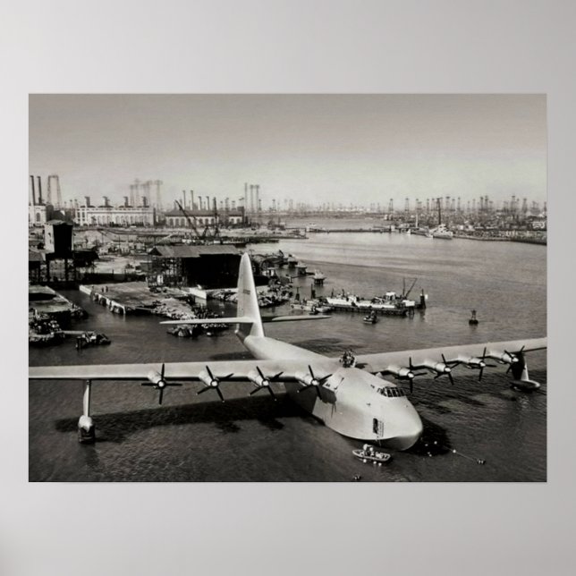 Poster Hughes H4 Spruce Goose 1947 (Frente)