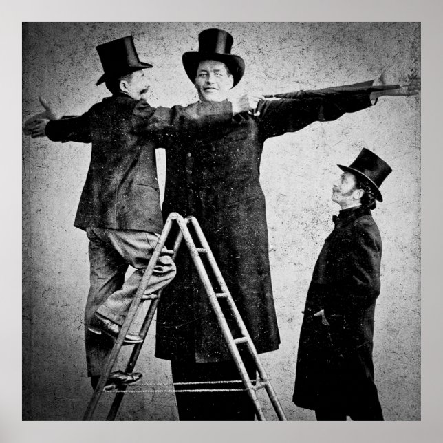 Póster Hugo, o gigante Sideshow Freak Vintage, 1890 (Frente)
