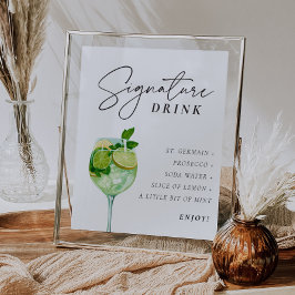 Poster Hugo Spritz Sinal Signature Drink Casal Chá