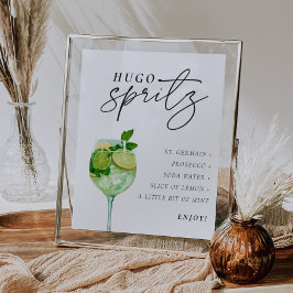 Poster Hugo Spritz Sinal Signature Drink Casal Chá