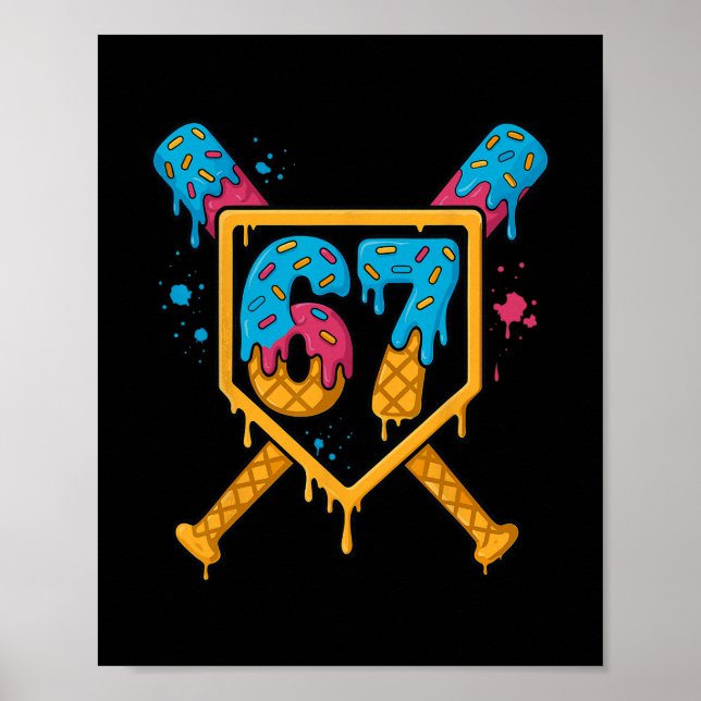 Poster Hugvyn 67 Vende Sorvete Drip Six Seven Genz Alpha (Frente)