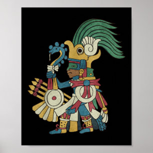 Poster Huitzilopochtli Asttec Deus Asttec Mitologia Mayan