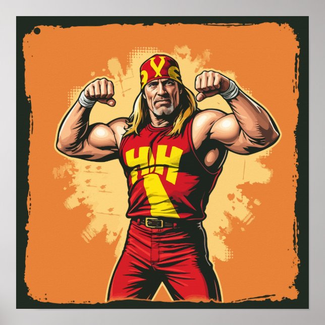 Poster Hulk Hogan – Lenda Americana Real (Frente)