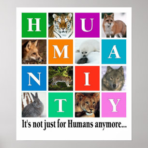 Poster Humanidade, não é mais só para humanos