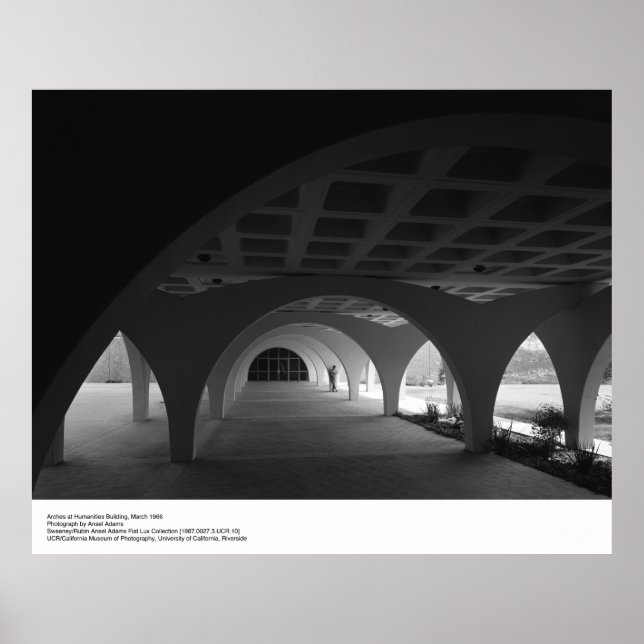 Poster Humanidades Building, março de 1966 por Ansel Adam (Frente)