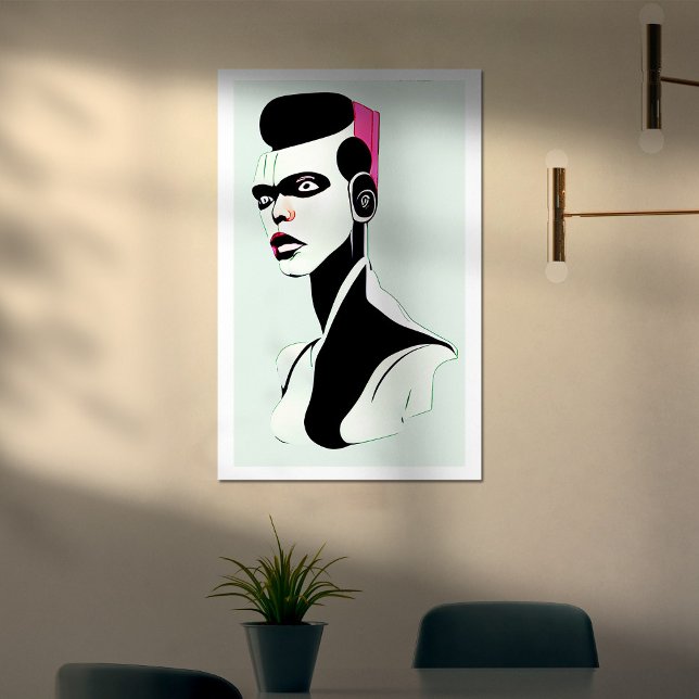 Poster Humanoides - Modelo 05 (Criador carregado)