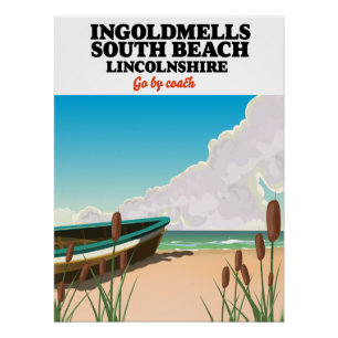 Póster Humberston Fitties Beach lincolnshire