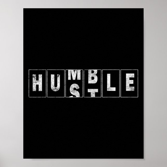 Poster Humble Hustle Cite Odometer de Design de Negócios  (Frente)