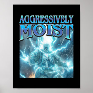 Poster Humidade Agressiva - Esqueleto De Relâmpagos Engra