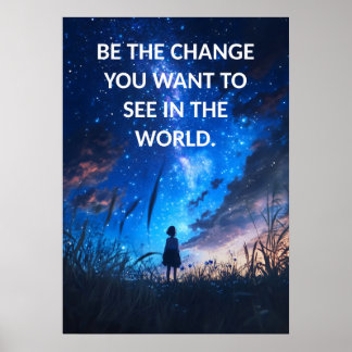 Poster humilde de Motivação de Cotação Inspiracion
